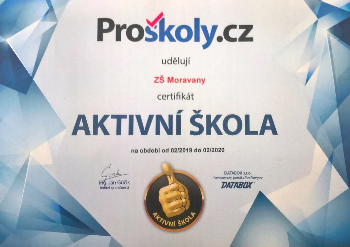 pro skoly aktivni skola 2018 19