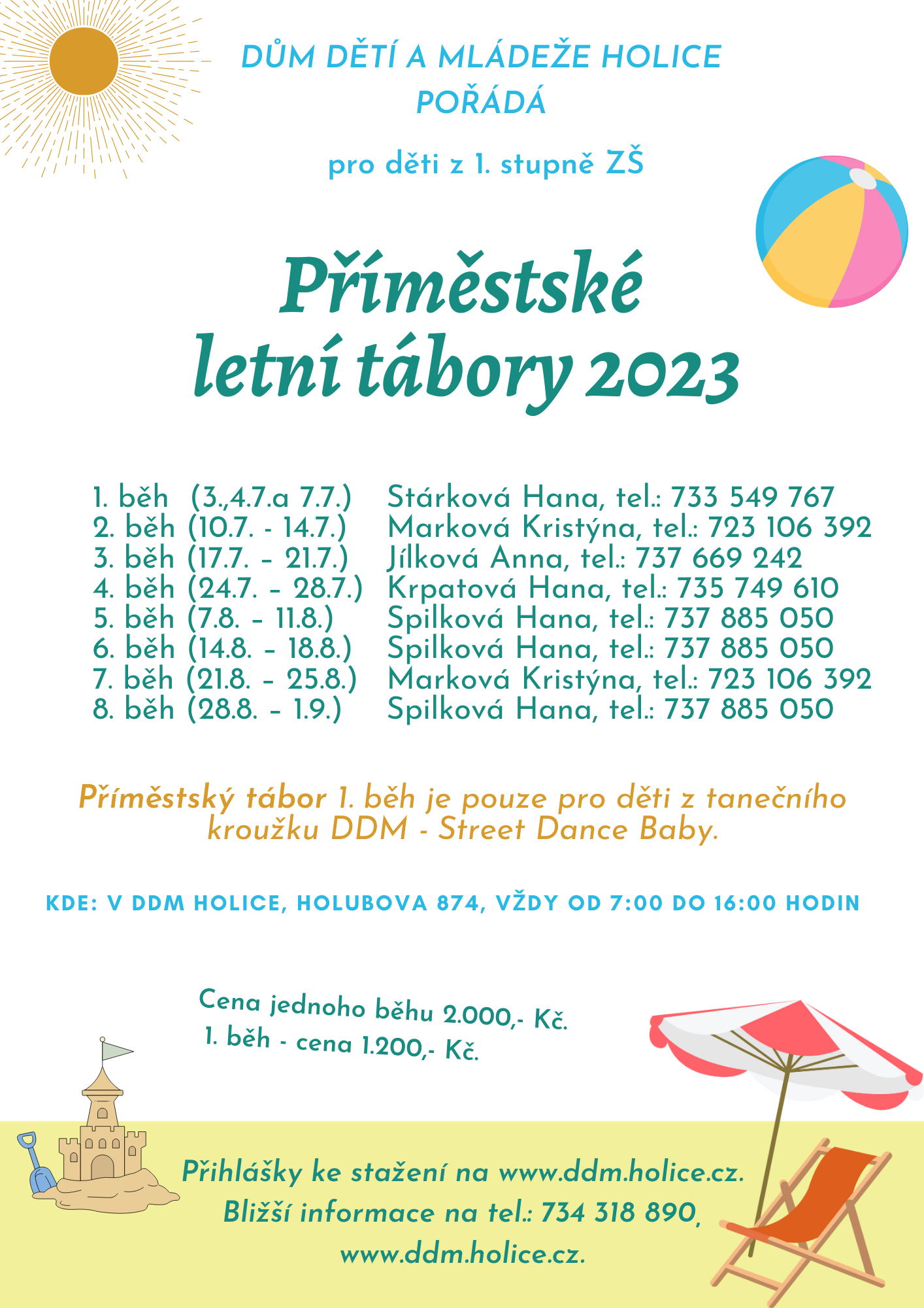 Příměstské tábory 2023