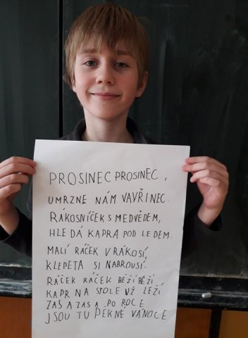 Vánoční poezie 5. třídy