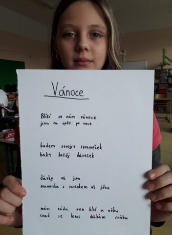 Vánoční poezie 5. třídy