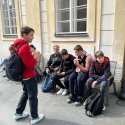 Erasmus/eTwinning - Výlet německých partnerů a 8.A do Prahy