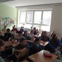 Návštěva německých dětí v ZŠ Moravany
